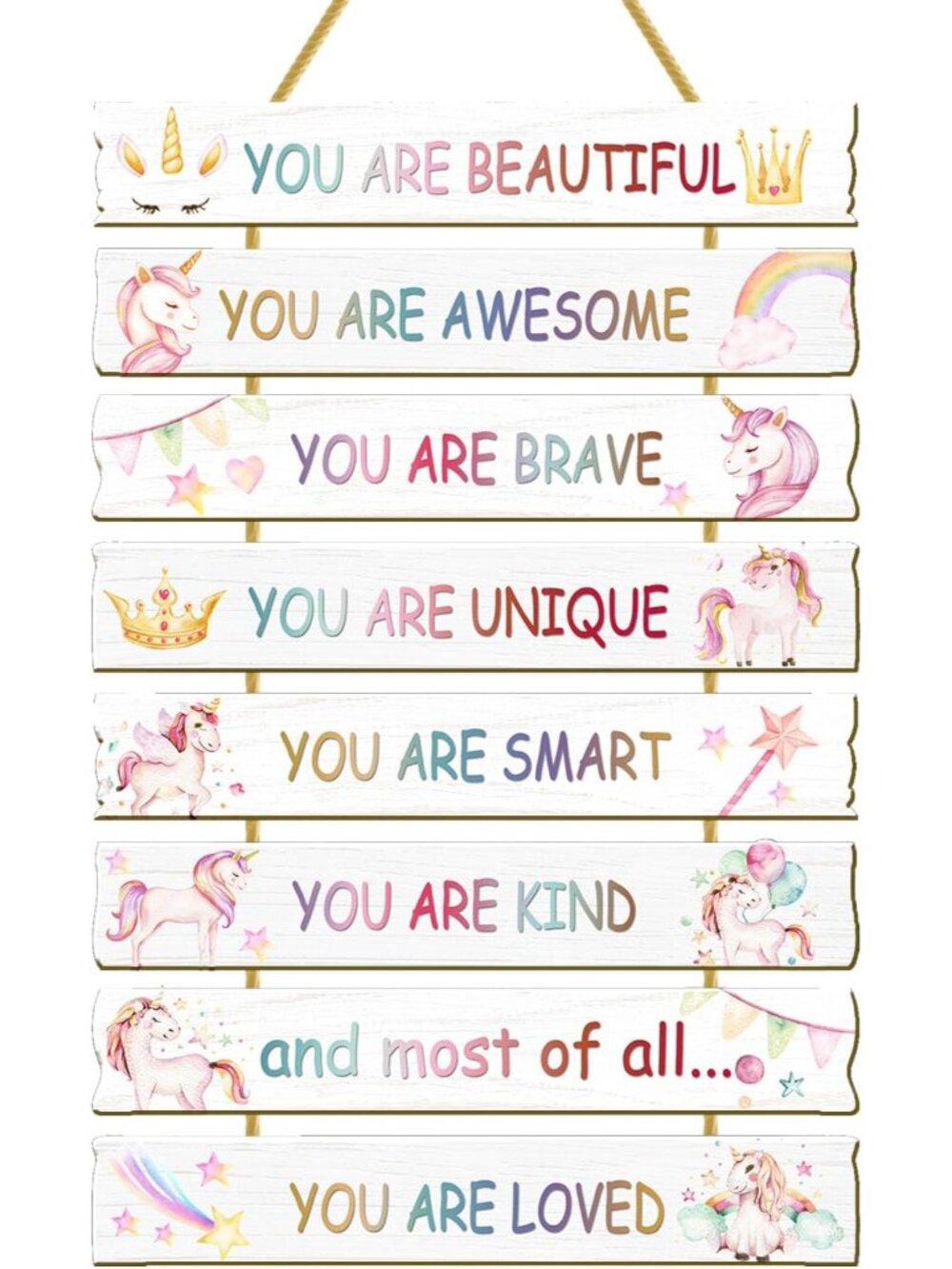 Unicorn Wall Art for Girls' Bedroom - Inspirational Decor for Kids' Room & Nurse